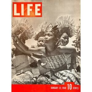 Vtg Life Magazine January 22 1940 Dutch East Indians Cover Advertising More EUC